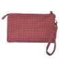 Preview: Handtasche Patchwork Kosmetiktasche Geldbörse Punkte Berry